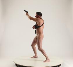 MICHAEL NAKED MAN DIFFERENT POSES WITH GUN 2